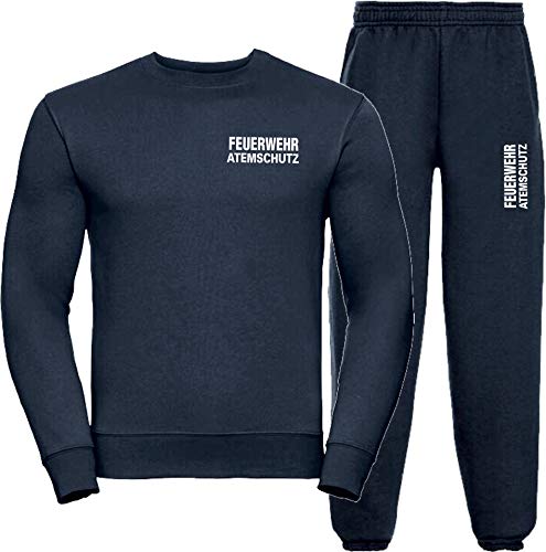 Sweat-Jogginganzug Navy, Feuerwehr ATEMSCHUTZ weiß L Sweat-Jogginganzug Navy, Feuerwehr ATEMSCHUTZ weiß L von FEUER1