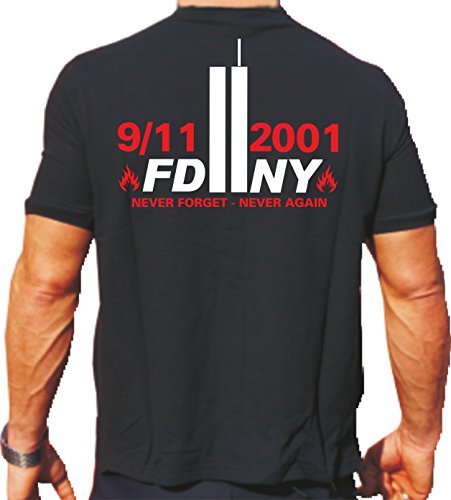 T-Shirt Black, 9/11"Never Forget - Never Again (M) von FEUER1