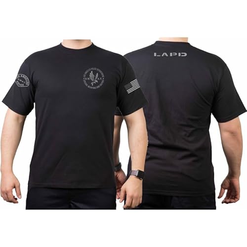 T-Shirt Black, L.A.P.D. SWAT, California, Flag XXL von FEUER1