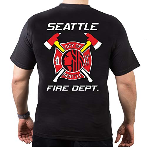 T-Shirt Black, Seattle Fire Dept. - Mehrfarbig - XL von FEUER1