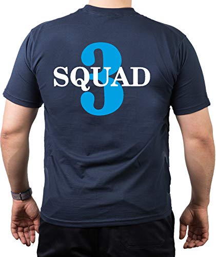 T-Shirt Navy, Chicago Fire Dept. Squad 3 XL von FEUER1