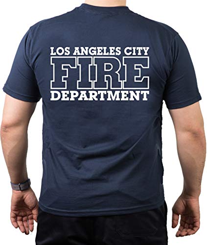 T-Shirt Navy, Los Angeles City Fire Department 3XL von FEUER1