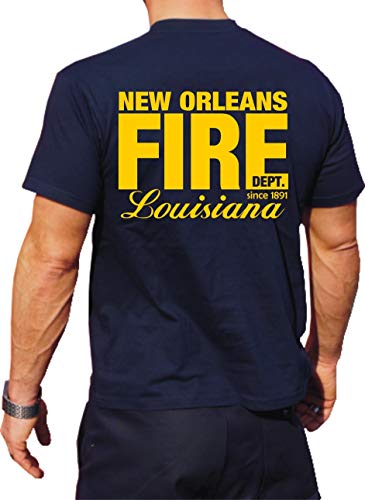 T-Shirt Navy, New Orleans Fire Dept. Louisiana 3XL von FEUER1