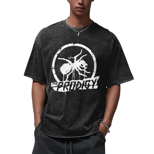 The Tshirt Herren Baumwolle T-Shirt Logo -Druck Männer Kurzarm Pro*digy T Shirt Lässige Sommer - Merch Clothes Top für Men The Tshirt Herren Baumwolle T-Shirt Logo -Druck Männer Kurzarm Pro*digy T Shirt Lässige Sommer - Merch Clothes Top für Men von FEUIASTU