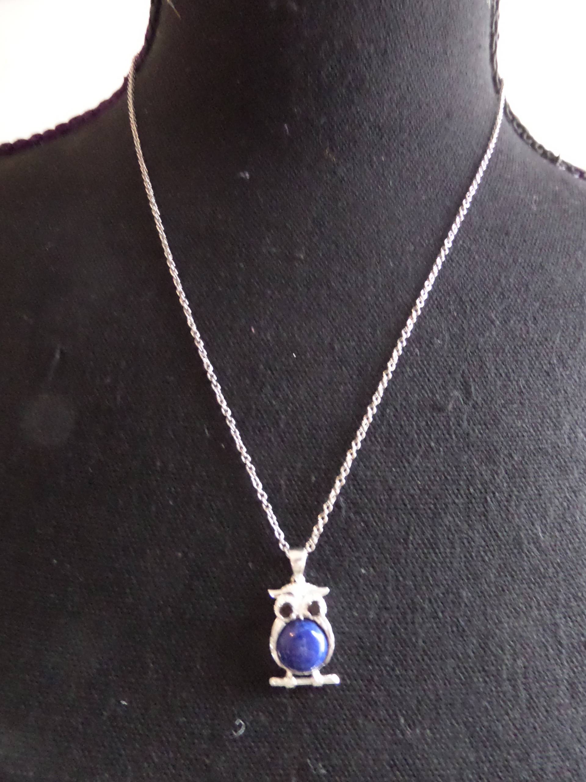 Anhänger Halskette Larimar, Lapis Lazuli, Schwarzer Spinell, Silber Herz, Swarovski Anhänger Halskette Larimar, Lapis Lazuli, Schwarzer Spinell, Silber Herz, Swarovski von FEVERGRASSBEADS