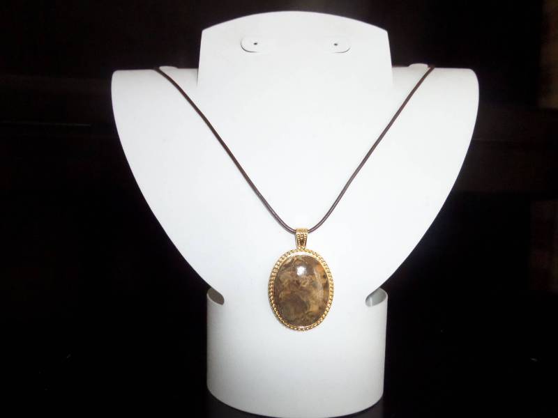 Leder Schnur Anhänger Halskette Leder Schnur Anhänger Halskette von FEVERGRASSBEADS