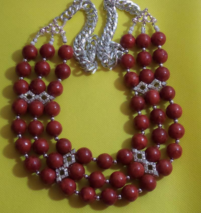 Red Bamboo Coral Klobigen Ausschnitt Red Bamboo Coral Klobigen Ausschnitt von FEVERGRASSBEADS