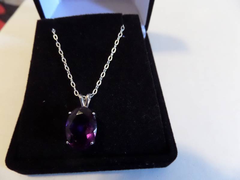 sterlingsilber Amethysst Halskette sterlingsilber Amethysst Halskette von FEVERGRASSBEADS