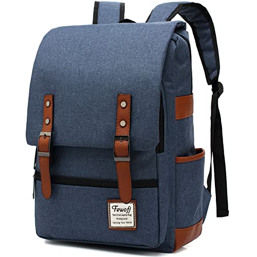 Laptop Rucksäcke, FEWOFJ Multifunktionsrucksack 15.6 Zoll Daypacks Notebookrucksack Business Computer Rucksack Laptop Notebook für Kinder Damen Herren (Blau) von FEWOFJ