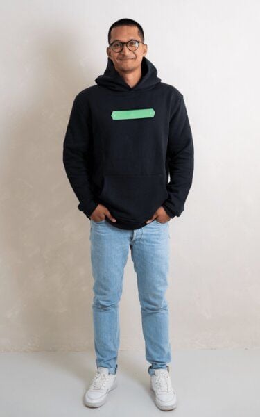 Herren Hoodie 100% Bio-Baumwolle cozy Relaxed fit inkl. einem tauschbaren Label I FÈY von FÈY