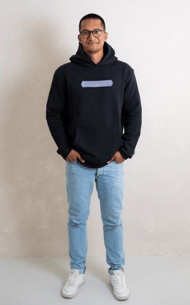 Herren Hoodie 100% Bio-Baumwolle cozy Relaxed fit inkl. einem tauschbaren Label I FÈY von FÈY