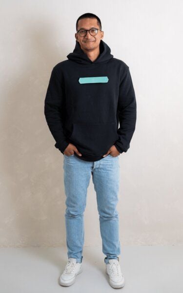 Herren Hoodie 100% Bio-Baumwolle cozy Relaxed fit inkl. einem tauschbaren Label I FÈY von FÈY