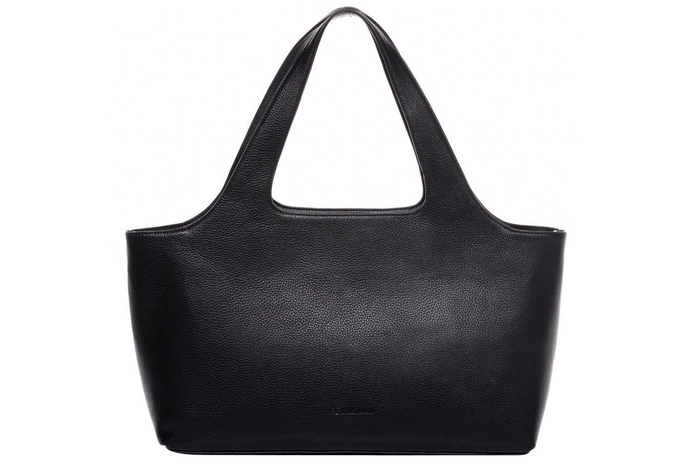 FEYNSINN Shopper NEA, Add-On Handtasche (Basis) 16'' echt Leder Damen, Shopper schwarz von FEYNSINN