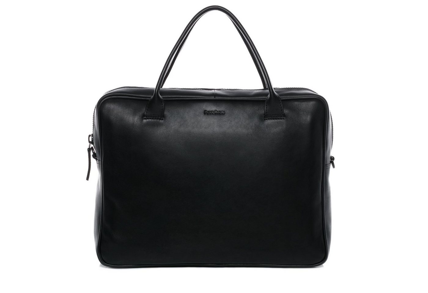 FEYNSINN Laptoptasche echt Leder Aktentasche 15 Zoll Laptop Fach schwarz, Laptoptasche 15,4 Zoll, Aktentasche Echtleder Damen Herren schwarz von FEYNSINN