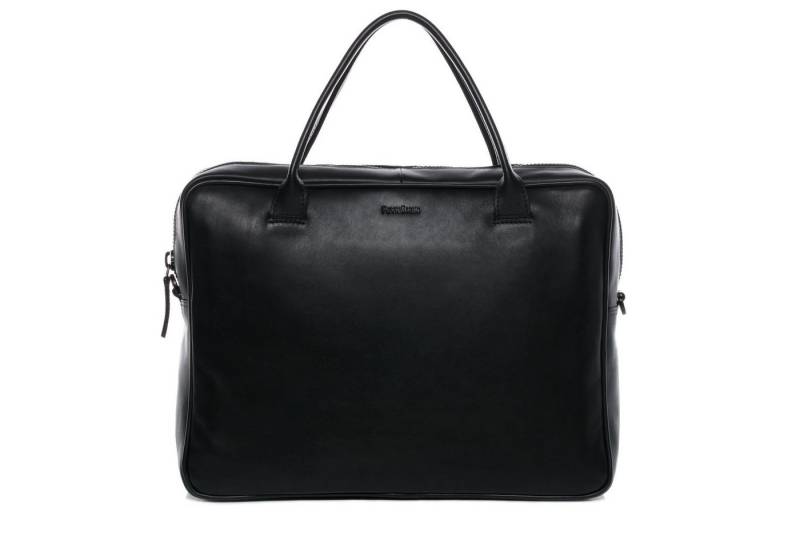 FEYNSINN Laptoptasche echt Leder Aktentasche 15 Zoll Laptop Fach schwarz, Laptoptasche 15,4 Zoll, Aktentasche Echtleder Damen Herren schwarz von FEYNSINN