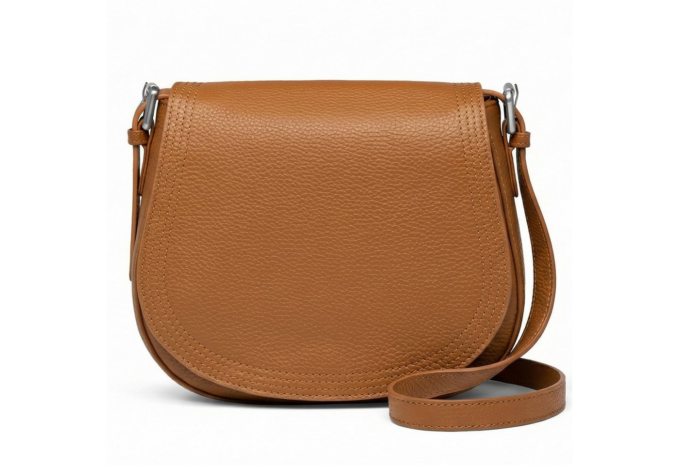 FEYNSINN Rucksack echt Leder Crossbody Damen Schultertasche & Umhängetasche verstellbar, 2in1 Crossbody, Schultertasche mit Reißverschluss Leder Damen braun von FEYNSINN