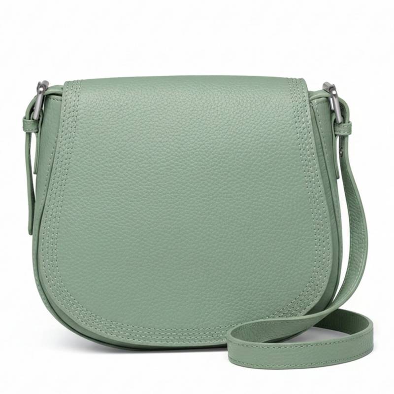 FEYNSINN Rucksack echt Leder Crossbody Damen Schultertasche & Umhängetasche verstellbar, 2in1 Crossbody, Schultertasche mit Reißverschluss Leder Damen grün von FEYNSINN