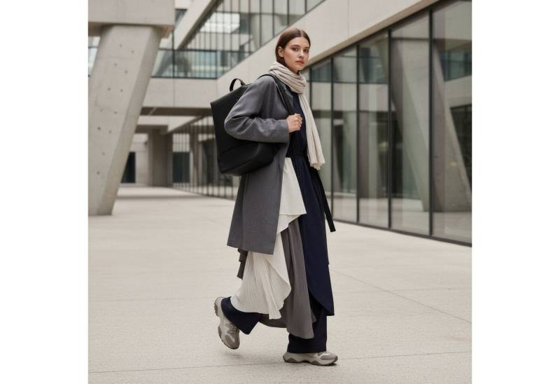 FEYNSINN Rucksack echt Leder Rucksack groß 15 Zoll Laptop Fach schwarz, Businessrucksack 15 Zoll Laptop-Fach Echtleder Unisex schwarz von FEYNSINN