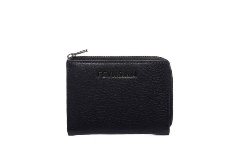 FEYNSINN Umhängetasche echt Leder Geldbeutel handgefertigt Portemonnaie NEA, Add-On Geldbörse echt Leder Damen, Portemonnaie, Geldbeutel schwarz von FEYNSINN