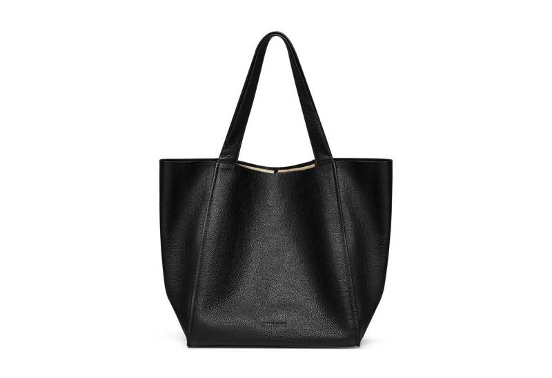 FEYNSINN Umhängetasche Leder Henkeltasche Damen LINN Shopper Schultertasche, Schultertasche Echtleder für Damen, Shopper schwarz von FEYNSINN