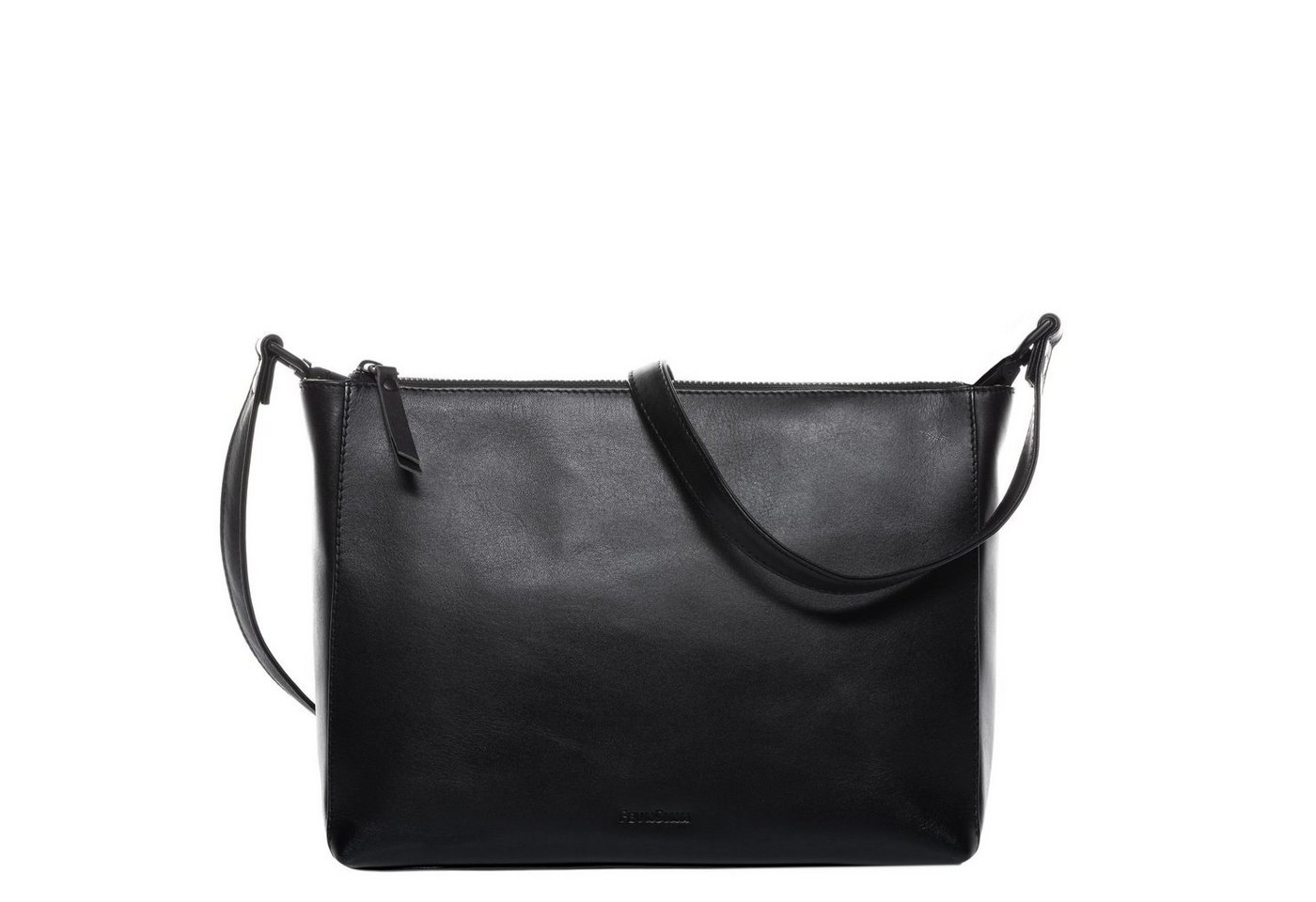 FEYNSINN Umhängetasche echt Leder Schulter groß schwarz, Clutch Echtleder iPadfür Damen, Schultertasche schwarz von FEYNSINN