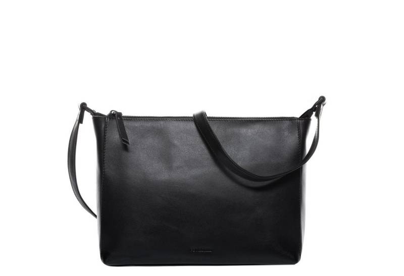 FEYNSINN Umhängetasche echt Leder Schulter groß schwarz, Clutch Echtleder iPadfür Damen, Schultertasche schwarz von FEYNSINN