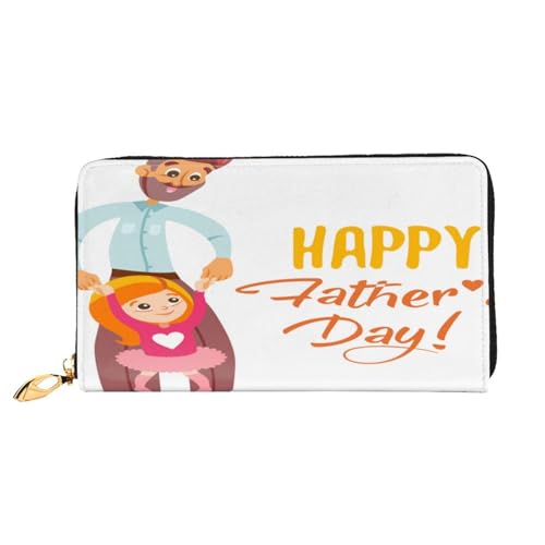 FEYUNYAN Damen Leder Lange Geldbörse Organizer Vatertag von Tochter Damen Geldbörse RFID Blockierung Große Kapazität Scheckbuchhalter Mehrere Kartenfächer Reißverschluss Münzbörse Leder Damen von FEYUNYAN