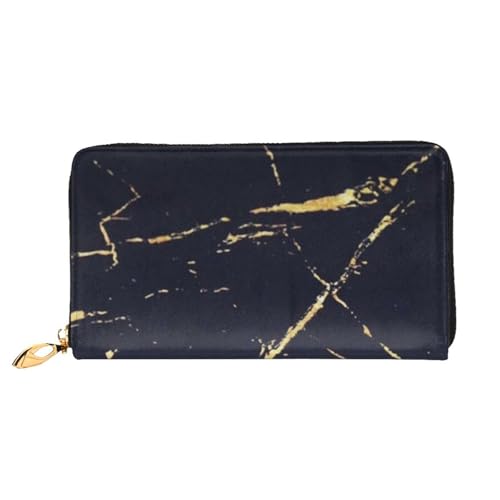 FEYUNYAN Einzigartige Geldbörse für Damen, Marmor-Leder, Geldbörsen-Organizer mit Münzfach mit Reißverschluss und Kartenfächern, RFID-blockierend, schmal, faltbare Geldbörse für den täglichen Gebrauch von FEYUNYAN