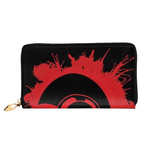 FEYUNYAN Einzigartige Geldbörse für Damen, Spartaner-Kriegerhelm, Ledergeldbörse, Organizer mit Münzfach mit Reißverschluss und Kartenfächern, RFID-blockierend, schmal, faltbare Geldbörse für den von FEYUNYAN