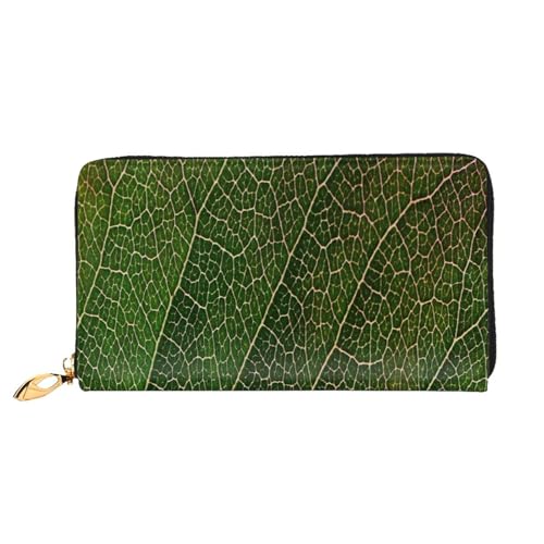 FEYUNYAN Einzigartige Geldbörse für Damen, strukturierte Adern, Ledergeldbörse, Organizer mit Münzfach mit Reißverschluss und Kartenfächern, RFID-blockierend, schmal, faltbare Geldbörse für den von FEYUNYAN