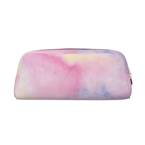 FEYUNYAN Federmäppchen aus Leder, Premium-PVC-Kosmetiktasche, 8 x 5,5 x 20,5 cm, Regenbogen-Stifttasche, wasserdichte Make-up-Reisetasche mit kratzfester Polsterung für Schule, Büro, Reisen von FEYUNYAN