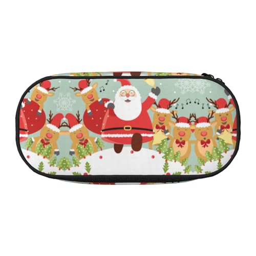 FEYUNYAN Federmäppchen mit großer Kapazität, ästhetisch, auslaufsicher, aus Segeltuch, mit Reißverschluss, Weihnachtsmann-Federmäppchen für Damen und Herren, leichte tragbare Schreibwarentasche für FEYUNYAN Federmäppchen mit großer Kapazität, ästhetisch, auslaufsicher, aus Segeltuch, mit Reißverschluss, Weihnachtsmann-Federmäppchen für Damen und Herren, leichte tragbare Schreibwarentasche für von FEYUNYAN