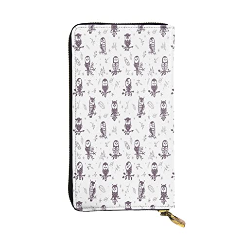 FEYUNYAN Hochwertige Leder-Clutch-Geldbörse für Damen, große Kapazität, Ausweis-Organizer mit Reißverschlusstasche, Eulen-Baumzweige, Damen-Geldbörse, lange Geldbörse für Damen (Reisen, Büro, Alltag FEYUNYAN Hochwertige Leder-Clutch-Geldbörse für Damen, große Kapazität, Ausweis-Organizer mit Reißverschlusstasche, Eulen-Baumzweige, Damen-Geldbörse, lange Geldbörse für Damen (Reisen, Büro, Alltag von FEYUNYAN