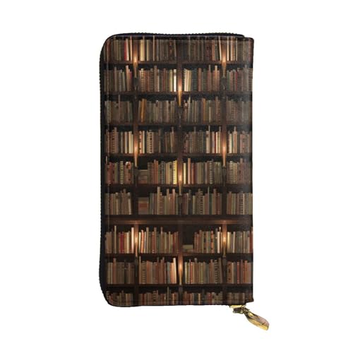 FEYUNYAN Lange Clutch-Geldbörse aus Leder für Damen, große Kapazität, Ausweis-Organizer mit Reißverschlusstasche, Bibliotheks-Bücherregal, Damen-Geldbörse, lange Geldbörse für Damen (Reisen, Büro FEYUNYAN Lange Clutch-Geldbörse aus Leder für Damen, große Kapazität, Ausweis-Organizer mit Reißverschlusstasche, Bibliotheks-Bücherregal, Damen-Geldbörse, lange Geldbörse für Damen (Reisen, Büro von FEYUNYAN