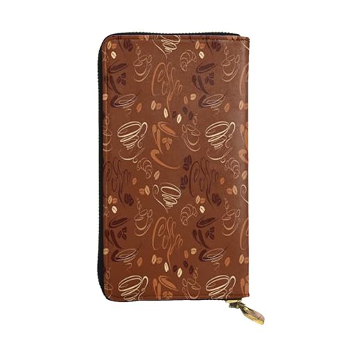 FEYUNYAN Lange Clutch-Geldbörse aus Leder für Damen, große Kapazität, Ausweis-Organizer mit Reißverschlusstasche, Körbchen, Kurven, Wirbel, lange Geldbörse, Clutch für Damen (Reisen, Büro, Alltag FEYUNYAN Lange Clutch-Geldbörse aus Leder für Damen, große Kapazität, Ausweis-Organizer mit Reißverschlusstasche, Körbchen, Kurven, Wirbel, lange Geldbörse, Clutch für Damen (Reisen, Büro, Alltag von FEYUNYAN