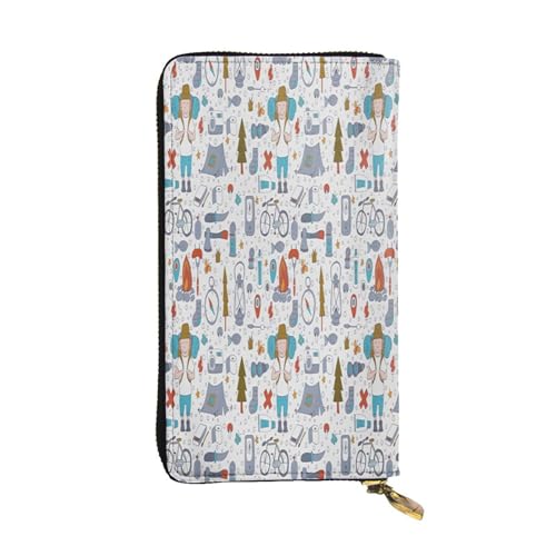 FEYUNYAN Lange Clutch-Geldbörse aus Leder für Damen, große Kapazität, Ausweis-Organizer mit Reißverschlusstasche, Natur-Wildlands-Aktivitäten, Damen-Geldbörse, lange Geldbörse für Damen (Reisen FEYUNYAN Lange Clutch-Geldbörse aus Leder für Damen, große Kapazität, Ausweis-Organizer mit Reißverschlusstasche, Natur-Wildlands-Aktivitäten, Damen-Geldbörse, lange Geldbörse für Damen (Reisen von FEYUNYAN