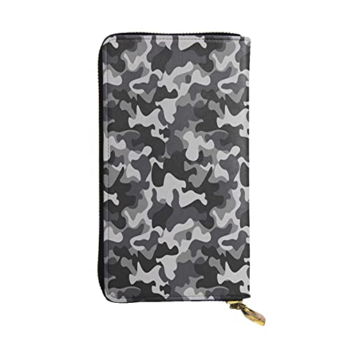 FEYUNYAN Lange Clutch-Geldbörse aus Leder für Damen, große Kapazität, Ausweis-Organizer mit Reißverschlusstasche, abstrakte Tarnung, Damen-Geldbörse, lange Geldbörse für Damen (Reisen, Büro, Alltag FEYUNYAN Lange Clutch-Geldbörse aus Leder für Damen, große Kapazität, Ausweis-Organizer mit Reißverschlusstasche, abstrakte Tarnung, Damen-Geldbörse, lange Geldbörse für Damen (Reisen, Büro, Alltag von FEYUNYAN