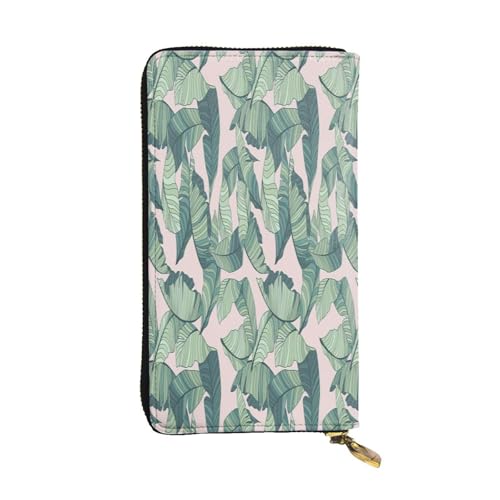 FEYUNYAN Lange Clutch-Geldbörse aus Leder für Damen, große Kapazität, Ausweis-Organizer mit Reißverschlusstasche, niedliche Palmenblätter, Damen-Geldbörse, lange Geldbörse für Damen (Reisen, Büro FEYUNYAN Lange Clutch-Geldbörse aus Leder für Damen, große Kapazität, Ausweis-Organizer mit Reißverschlusstasche, niedliche Palmenblätter, Damen-Geldbörse, lange Geldbörse für Damen (Reisen, Büro von FEYUNYAN