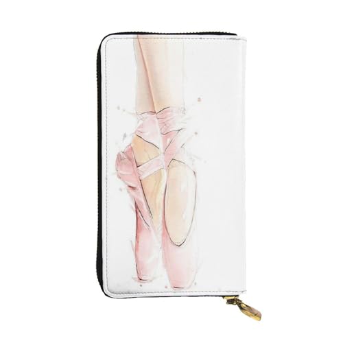 FEYUNYAN Lange Clutch-Geldbörse aus hochwertigem Leder für Damen, große Kapazität, Ausweis-Organizer mit Reißverschlusstasche, Ballettschuhe, Damen-Geldbörse, lange Geldbörse für Damen (Reisen, Büro FEYUNYAN Lange Clutch-Geldbörse aus hochwertigem Leder für Damen, große Kapazität, Ausweis-Organizer mit Reißverschlusstasche, Ballettschuhe, Damen-Geldbörse, lange Geldbörse für Damen (Reisen, Büro von FEYUNYAN