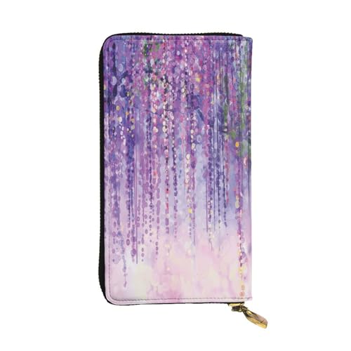 FEYUNYAN Lange Clutch-Geldbörse aus hochwertigem Leder für Damen, große Kapazität, Ausweis-Organizer mit Reißverschlusstasche, Blumenbaum-Damengeldbörse, lange Geldbörse für Damen (Reisen, Büro FEYUNYAN Lange Clutch-Geldbörse aus hochwertigem Leder für Damen, große Kapazität, Ausweis-Organizer mit Reißverschlusstasche, Blumenbaum-Damengeldbörse, lange Geldbörse für Damen (Reisen, Büro von FEYUNYAN