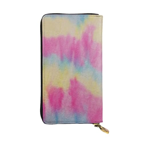 FEYUNYAN Lange Clutch-Geldbörse aus hochwertigem Leder für Damen, große Kapazität, Ausweis-Organizer mit Reißverschlusstasche, Regenbogenstreifen, lange Geldbörse für Damen (Reisen, Büro, Alltag FEYUNYAN Lange Clutch-Geldbörse aus hochwertigem Leder für Damen, große Kapazität, Ausweis-Organizer mit Reißverschlusstasche, Regenbogenstreifen, lange Geldbörse für Damen (Reisen, Büro, Alltag von FEYUNYAN