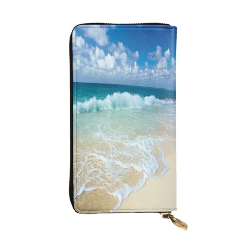 FEYUNYAN Lange Clutch-Geldbörse aus hochwertigem Leder für Damen, große Kapazität, Ausweis-Organizer mit Reißverschlusstasche, Strand-Frauen-Geldbörse, lange Geldbörse für Damen (Reisen, Büro, Alltag FEYUNYAN Lange Clutch-Geldbörse aus hochwertigem Leder für Damen, große Kapazität, Ausweis-Organizer mit Reißverschlusstasche, Strand-Frauen-Geldbörse, lange Geldbörse für Damen (Reisen, Büro, Alltag von FEYUNYAN