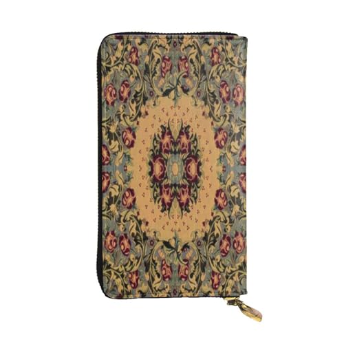 FEYUNYAN Lange Clutch-Geldbörse aus hochwertigem Leder für Damen, große Kapazität, Ausweis-Organizer mit Reißverschlusstasche, gewebtes Muster, lange Geldbörse, Clutch für Damen (Reisen, Büro, Alltag FEYUNYAN Lange Clutch-Geldbörse aus hochwertigem Leder für Damen, große Kapazität, Ausweis-Organizer mit Reißverschlusstasche, gewebtes Muster, lange Geldbörse, Clutch für Damen (Reisen, Büro, Alltag von FEYUNYAN
