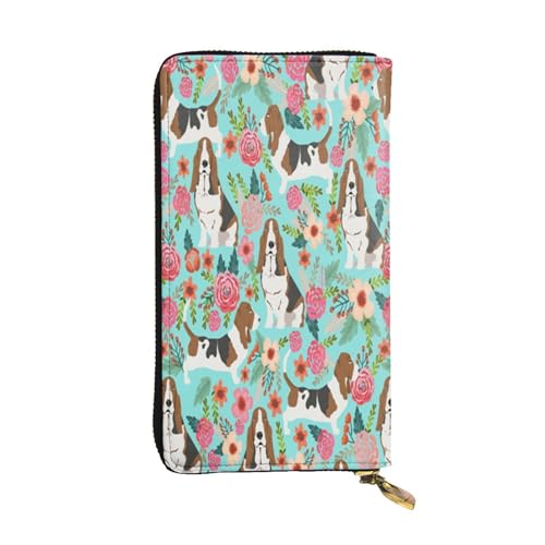 FEYUNYAN Lange Clutch-Geldbörse aus hochwertigem Leder für Damen, große Kapazität, Ausweis-Organizer mit Reißverschlusstasche, lustige Hunde-Geldbörse, lange Geldbörse für Damen (Reisen, Büro, Alltag FEYUNYAN Lange Clutch-Geldbörse aus hochwertigem Leder für Damen, große Kapazität, Ausweis-Organizer mit Reißverschlusstasche, lustige Hunde-Geldbörse, lange Geldbörse für Damen (Reisen, Büro, Alltag von FEYUNYAN