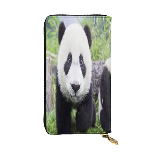 FEYUNYAN Lange Clutch-Geldbörse aus hochwertigem Leder für Damen, große Kapazität, Ausweis-Organizer mit Reißverschlusstasche, schöne Panda-Damen-Geldbörse, lange Geldbörse für Damen (Reisen, Büro FEYUNYAN Lange Clutch-Geldbörse aus hochwertigem Leder für Damen, große Kapazität, Ausweis-Organizer mit Reißverschlusstasche, schöne Panda-Damen-Geldbörse, lange Geldbörse für Damen (Reisen, Büro von FEYUNYAN