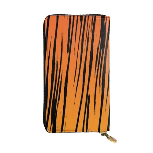 FEYUNYAN Lange Clutch-Geldbörse aus hochwertigem Leder für Damen, großes Fassungsvermögen, Ausweis-Organizer mit Reißverschlusstasche, Tiger-Streifen, Damen-Geldbörse, lange Geldbörse für Damen FEYUNYAN Lange Clutch-Geldbörse aus hochwertigem Leder für Damen, großes Fassungsvermögen, Ausweis-Organizer mit Reißverschlusstasche, Tiger-Streifen, Damen-Geldbörse, lange Geldbörse für Damen von FEYUNYAN