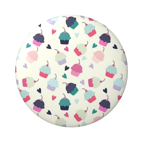 FEYUNYAN Langlebiges Abzeichen für Jacken, Taschen, Geschenke, lebendige Weißblech-Sammelabzeichen für Veranstaltungen, Lehrer, Freunde, Cupcake, Süßigkeiten, Herzen, süßes rundes Abzeichen von FEYUNYAN