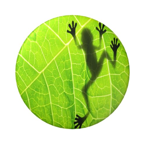 FEYUNYAN Langlebiges Abzeichen für Jacken, Taschen, Geschenke, lebendige Weißblech-Sammelabzeichen für Veranstaltungen, Lehrer, Freunde, runde Froschblätter, Bulk-Bügelbilder, Alternative, 1 Stück von FEYUNYAN