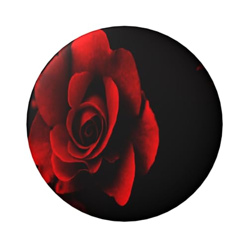 FEYUNYAN Langlebiges Abzeichen für Jacken, Taschen, Geschenke, lebendige Weißblech-Sammelabzeichen für Veranstaltungen, Lehrer, Freunde, runde Rosen, Bulk-Bügelbilder, Alternative, 1 Stück von FEYUNYAN