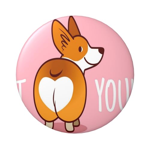 FEYUNYAN Langlebiges Abzeichen für Jacken, Taschen, Geschenke, lebendige Weißblech-Sammelabzeichen für Veranstaltungen, Lehrer, Freunde, runder Hundeabzeichen, Bulk-Bügelbilder, Alternative, 1 Stück von FEYUNYAN